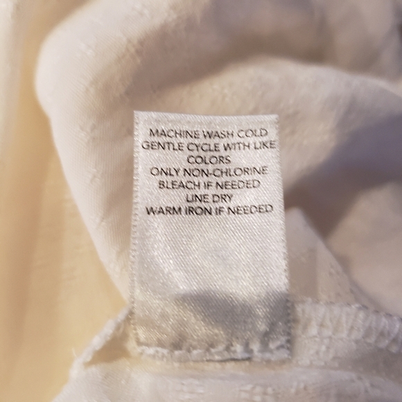 NWT CJ Banks Cream White Long Sleeve Women's Plus Sized Tunic Size 2x - Picture 7 of 9